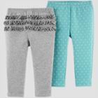 Baby Girls' 2pk Fox Pants - Just One You Made By Carter's Heather Gray Newborn