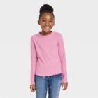 Girls' Long Sleeve Rib T-shirt - Cat & Jack