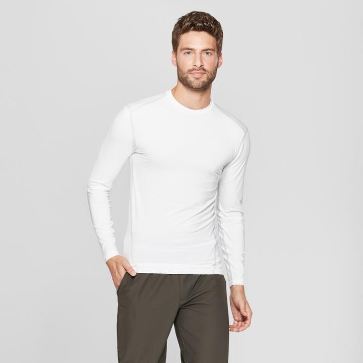 Men's Long Sleeve Compression Shirt - C9 Champion True White