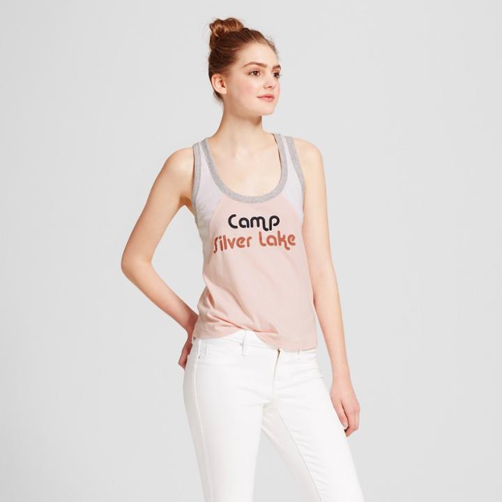 Women's Camp Silver Lake Graphic Tank - Mossimo Supply Co. Pink/white