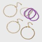 Girls' 6pk Beaded Chain Bracelet Set - Art Class