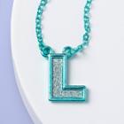 Girls' 'l' Necklace - More Than Magic Teal, Blue