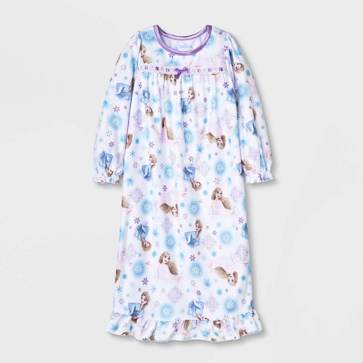 Toddler Girls' Frozen Nightgown - White