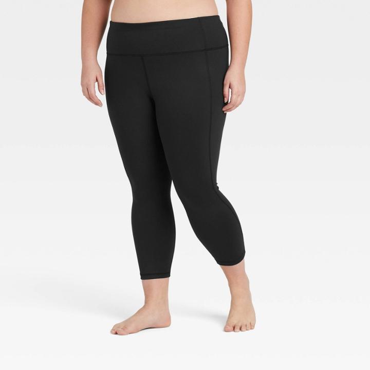 Women's Plus Size Simplicity Mid-rise Capri Leggings 20 - All In Motion Black