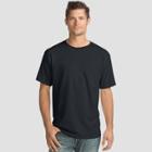 Hanes Men's 4pk Short Sleeve Comfort Wash T-shirt - Black
