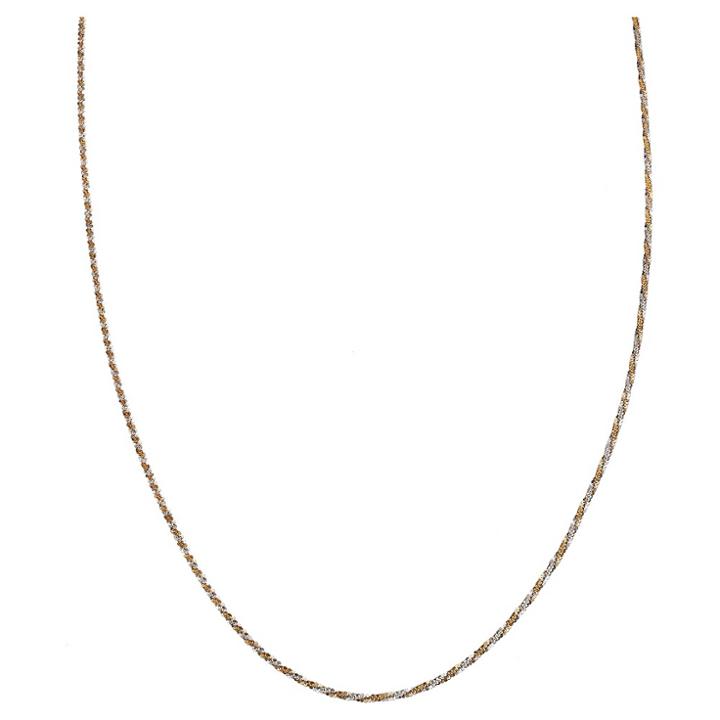 Distributed By Target Two-tone Chain With Lobster Clasp Closure In Sterling Silver - Gray/yellow