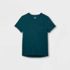 Men's Adaptive Loose Fit Short Sleeve Crewneck T-shirt - Goodfellow & Co Blue