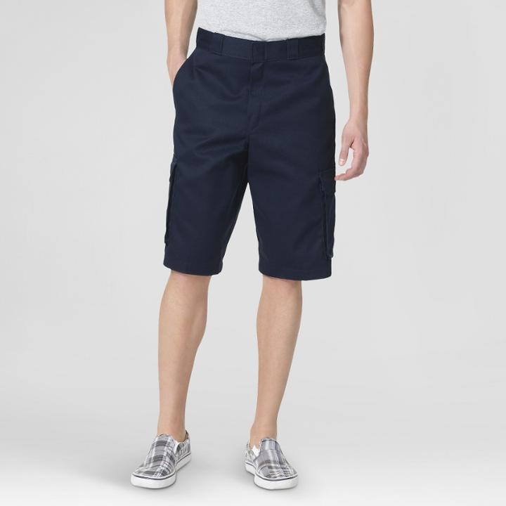 Dickies Men's Big & Tall Loose Fit Twill 13 Cargo Shorts- Dark Navy