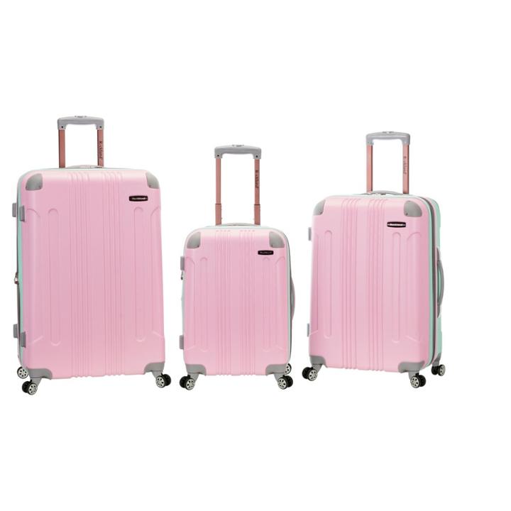 Rockland Melbourne Sonic 3pc Hardside Carry On Luggage Set -