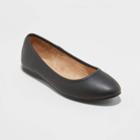 Women's Everly Wide Width Round Toe Ballet Flats - Universal Thread Black