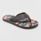 Boys' Cal Slip-on Thong Sandals - Cat & Jack Gray Camo