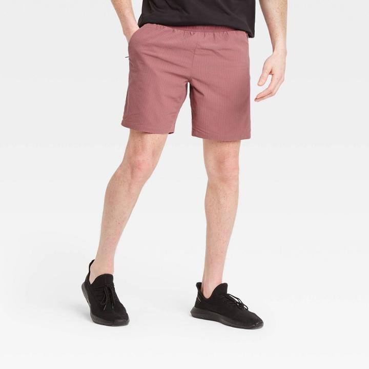 Men's Seersucker Shorts - All In Motion Grape