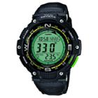 Casio Men's Twin Sensor Compass Watch With Nylon Strap - Green, Black