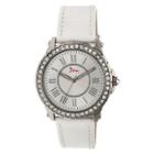 Women's Boum Belle Watch With Crystal Surrounded Bezel- White
