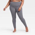Women's Plus Size Simplicity Mid-rise 7/8 Leggings 27 - All In Motion Charcoal Gray 1x, Women's, Size: 1xl, Grey Gray