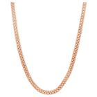 Tiara Rose Gold Over Silver 18 Popcorn Link Chain Necklace, Women's, Size: