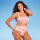 Women's Ruffle Shoulder Smocked Bikini Top - Kona Sol