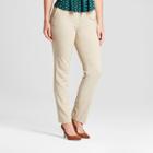 Women's Straight Leg Curvy Bi-stretch Twill Pants - A New Day Khaki (green) 8s,