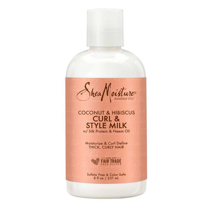 Sheamoisture Curl And Style Milk For Thick Curly Hair Coconut And Hibiscus