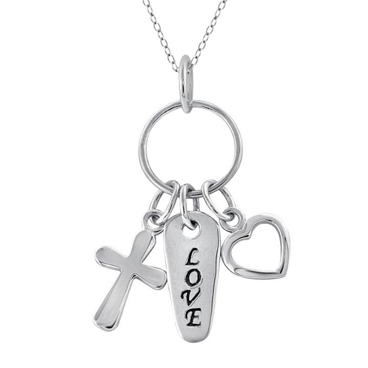 Target Women's Charm Pendant In Sterling Silver