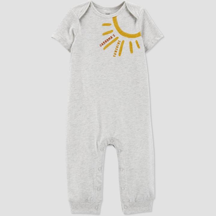 Baby Grandma Sunshine Romper - Just One You Made By Carter's Gray Newborn