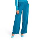 Women's High-waist Wide Leg Tailored Trousers - Sergio Hudson X Target Teal Xxs