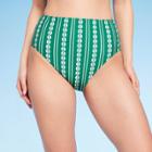 Kona Sol Women's Global Print High Waist Bikini Bottom - Kona