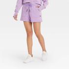 Women's French Terry Mid-rise Shorts - Joylab Purple