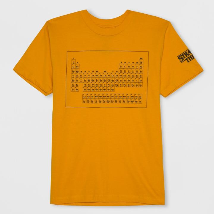 Boys' Stranger Things Dustin's Periodic Table Short Sleeve Graphic T-shirt - Yellow