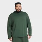 Men's Big & Tall Long Sleeve Upf T-shirt - All In Motion Dark Green