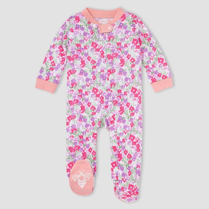 Burt's Bees Baby Girls' Flower Fields Sleep N' Play - Lilac Purple