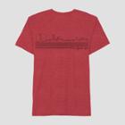 Men's Short Sleeve Nyc Thin Line Skyline Graphic T-shirt - Awake Red,