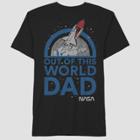 Well Worn Men's Out Of This World Short Sleeve Graphic T-shirt Black Universe