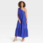 Women's One Shoulder Sleeveless Dress - Who What Wear Blue