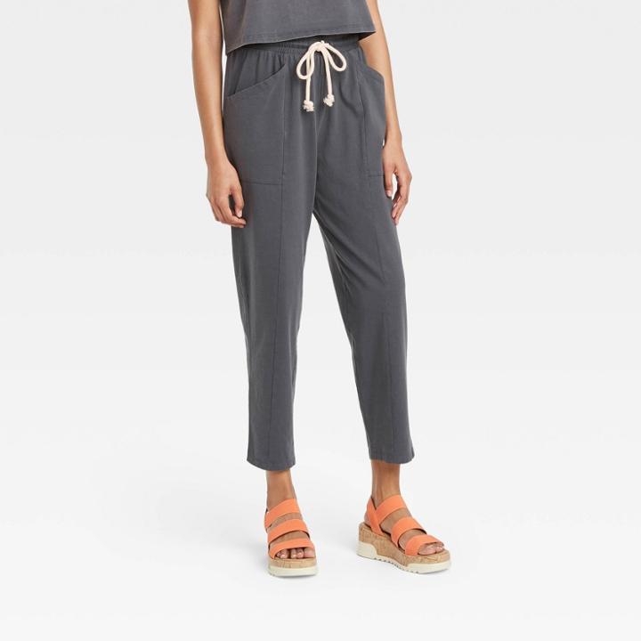 Women's Mid-rise Jogger Pants - Universal Thread Charcoal Gray
