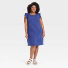 Women's Plus Size Tank Dress - Universal Thread Navy