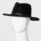 Men's Panama Fedora Hat - Goodfellow & Co Black M/l, Size: