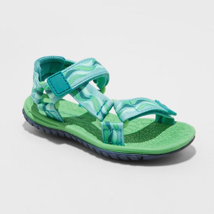 Toddler Boys' Teddy Hiking Sandals - Cat & Jack Green