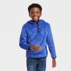 Boys' Teddy Bear Fleece Pullover Hoodie - Cat & Jack Blue