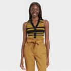 Women's V-neck Sweater Vest - Who What Wear Jet Black