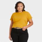 Women's Plus Size Short Sleeve T-shirt - Ava & Viv Gold