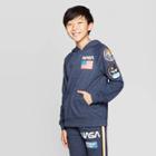 Boys' Nasa Hoodie With Patch - Navy