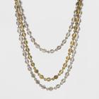 3 Row Choker Necklace (12) - Universal Thread Gold/silver