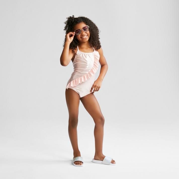 Plus Size Girls' Dotted Haze One Piece Swim Suit - Cat & Jack Pink
