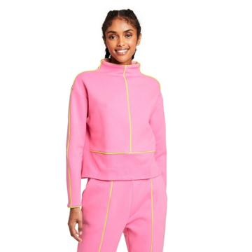 Women's Cropped Pullover Sweatshirt - Victor Glemaud X Target Pink