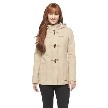 Merona Women's Wool Duffle Coat Tan