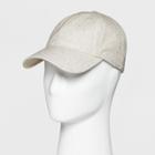 Men's Wool Blend Curved Visor Baseball Cap - Goodfellow & Co Grey One Size,