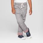Toddler Boys' Tapered Fit Open Leg Lined Pull-on Pants - Cat & Jack Gray