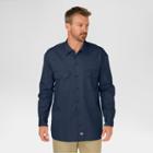 Dickies Men's Big & Tall Original Fit Long Sleeve Twill Work Shirt- Dark Navy Xl Tall,