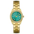 Target Women's Caravelle New York Crystal Accent Stainless Steel Bracelet Watch 44m109 - Bright Gold